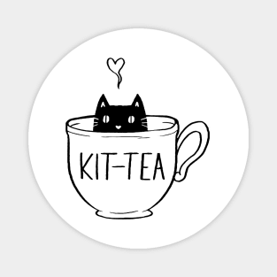 Kit Tea Cat Magnet